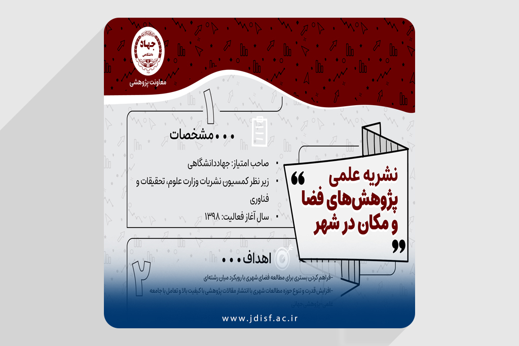 آنچه از فصلنامه «پژوهشهای فضا و مکان در شهر» باید بدانید